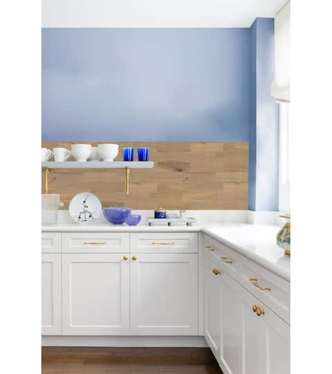 WallPops Faux Wood Natural Peel & Stick Wall Tiles